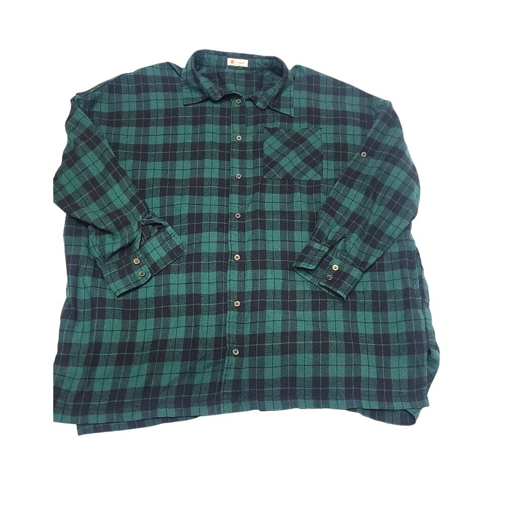 AXIS apparel Women's M/L button up plaid shirt